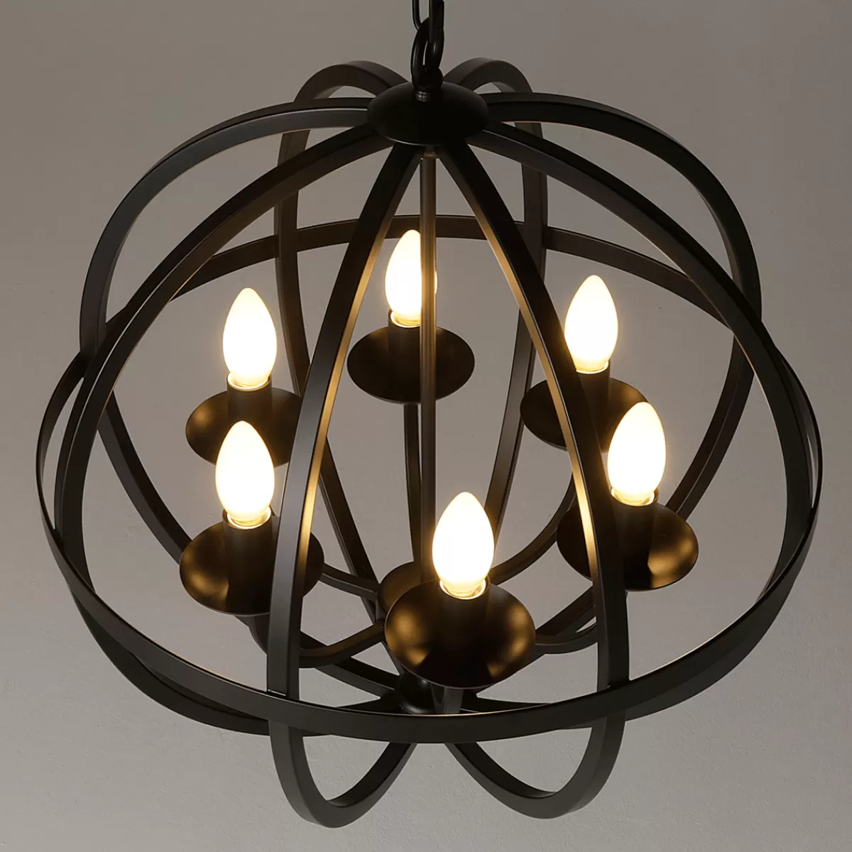 DecoWoerner Chandelier Boule En Métal