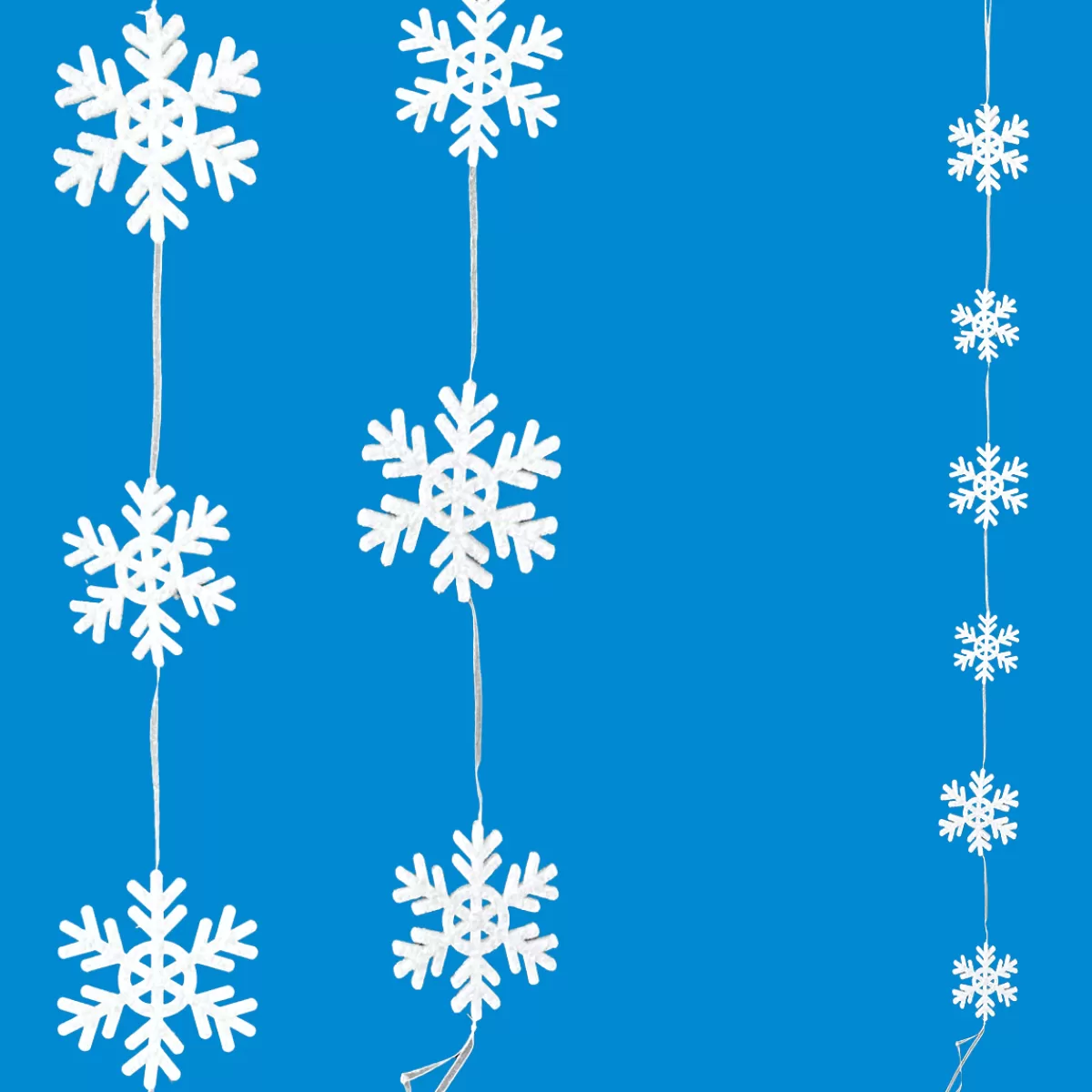 DecoWoerner Chaîne Déco Flocons De Neige 150 Cm