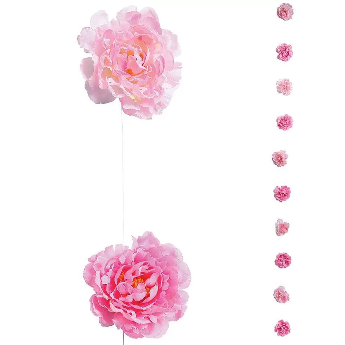 DecoWoerner Chaîne Déco Pivoines, Long. 180 Cm