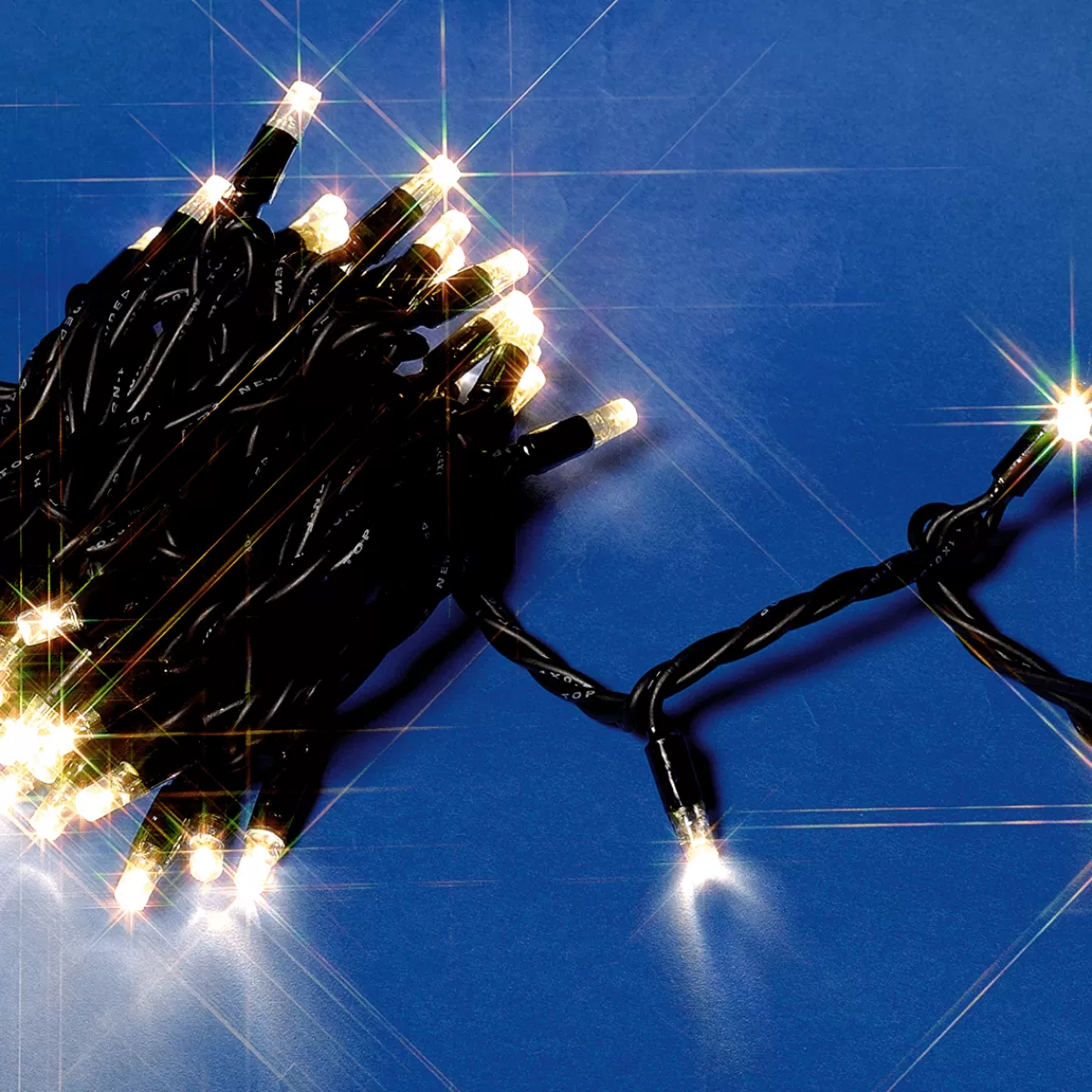 DecoWoerner Chaîne Lumineuse De Raccordement à LED Pour L'ext. IP67, 100 LED, 10 M, Sans Cable