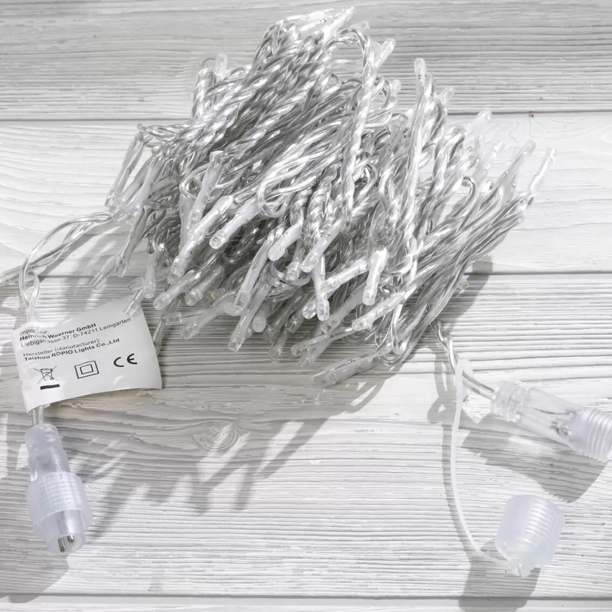 DecoWoerner Chaîne Lumineuse De Raccordement à LED Pour L’int., 100 LED, 10 M, Sans Cable