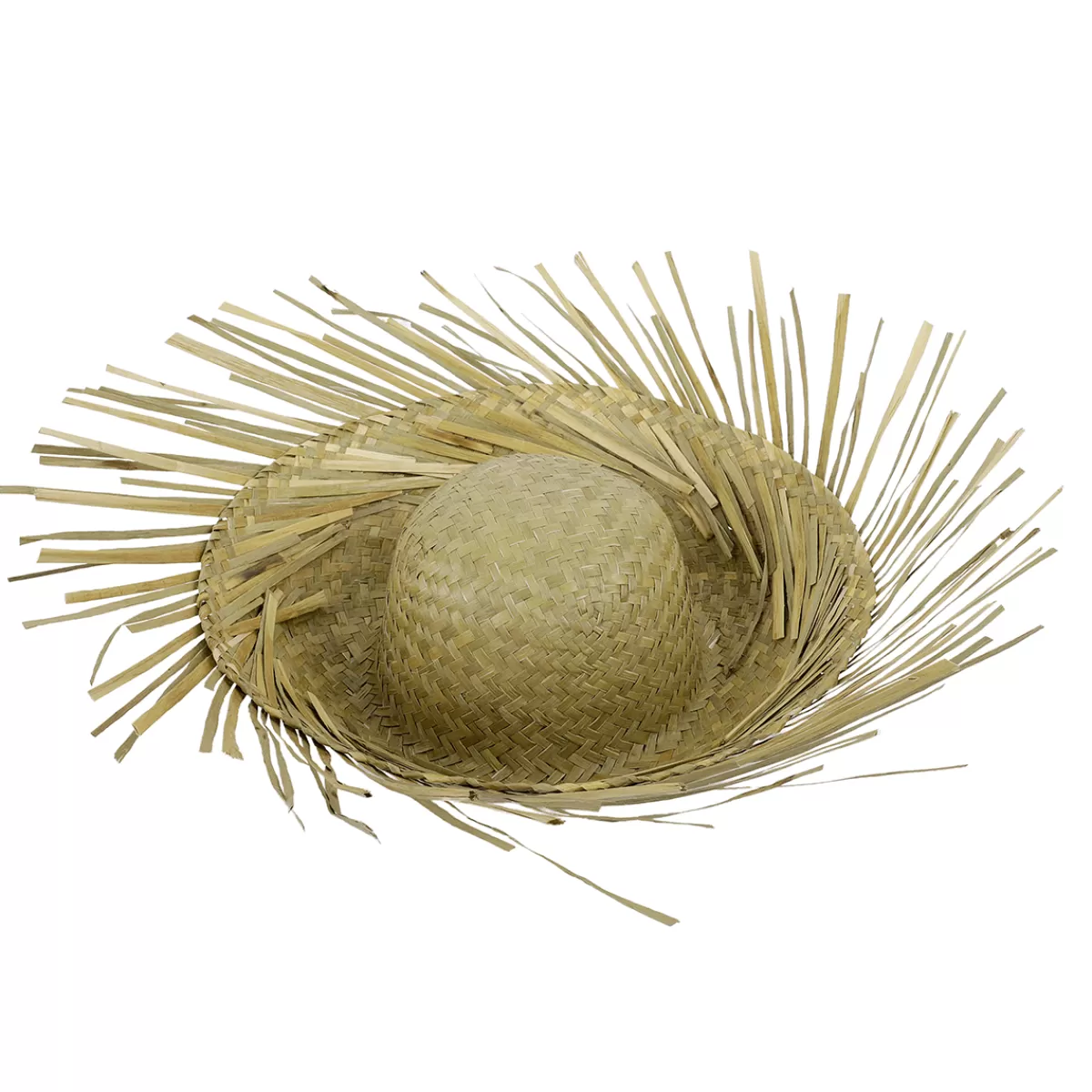 DecoWoerner Chapeau De Paille Brun Naturel, 40 Cm Ø