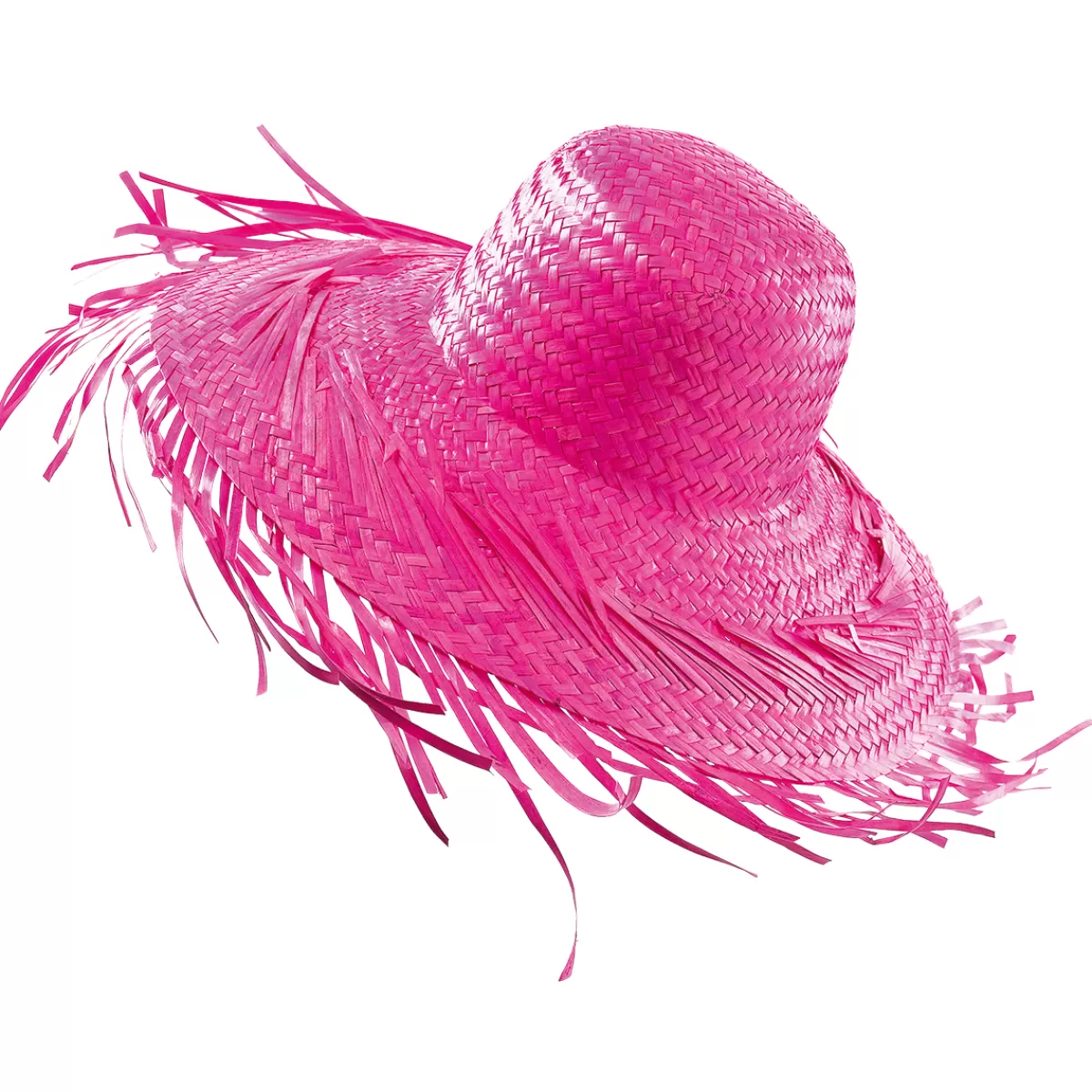 DecoWoerner Chapeau De Paille Déco, Pink