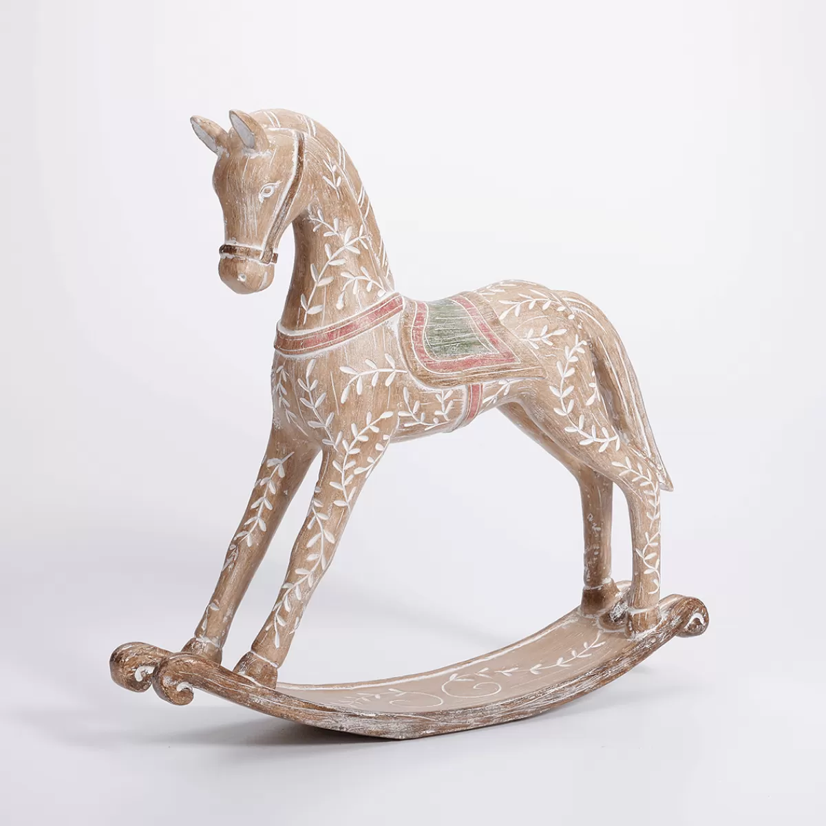 DecoWoerner Cheval à Bascule Avec Aspect Bois 30 X 30 Cm