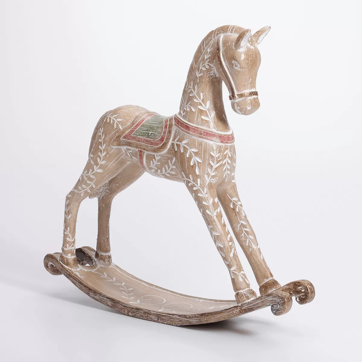 DecoWoerner Cheval à Bascule Avec Aspect Bois 30 X 30 Cm