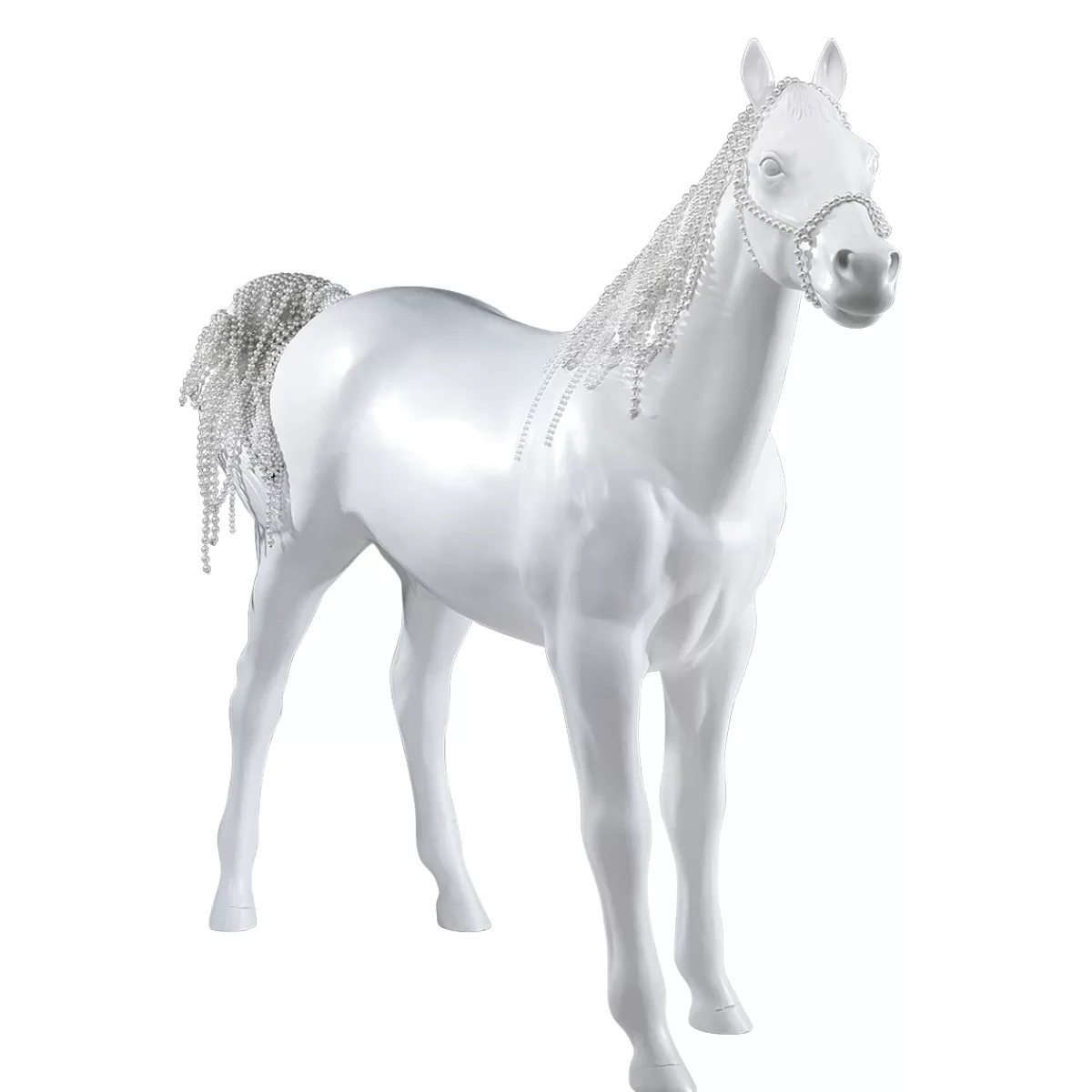 DecoWoerner Cheval Décoratif De 195 Cm De Haut,