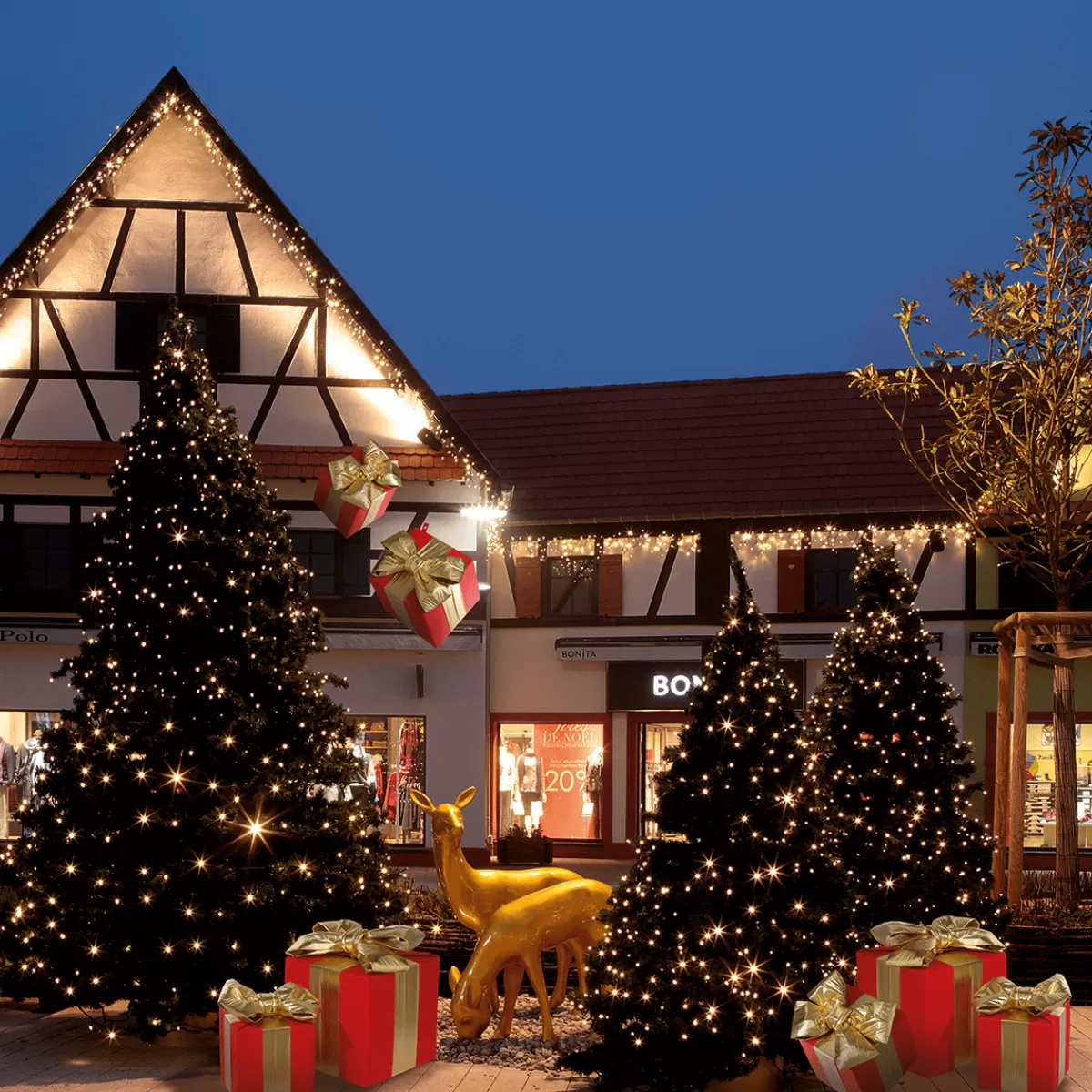 DecoWoerner Chevreuil Décatif Broutant 75 Cm De Haut, Métallique