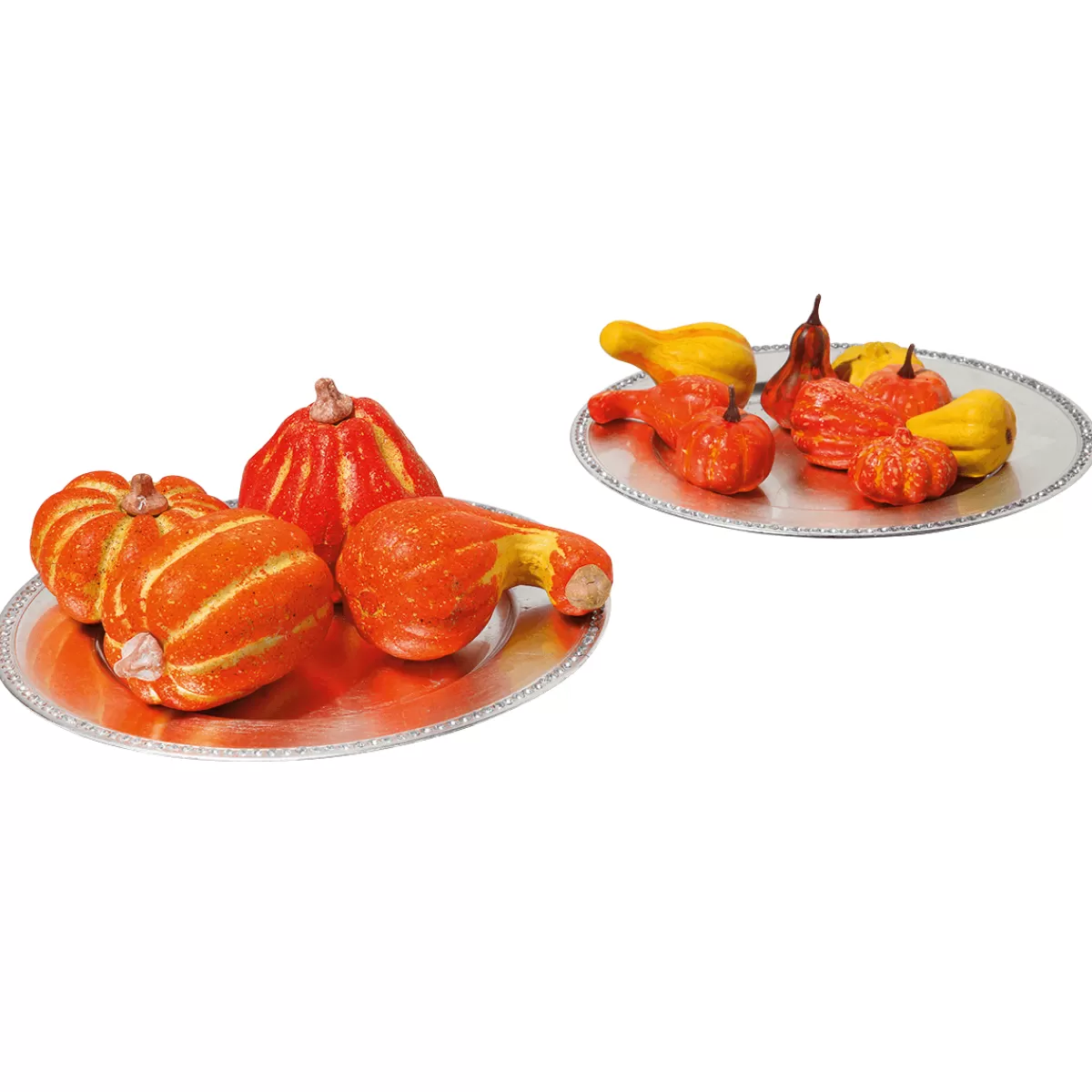 DecoWoerner Citrouilles Décoratives, 11-14 Cm, 4 Pces