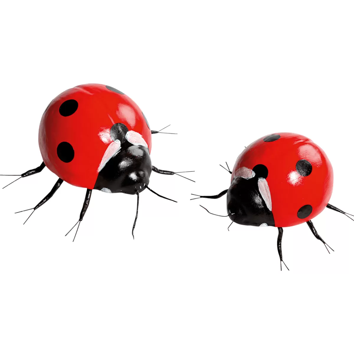 DecoWoerner Coccinelle Déco 20 - 25 Cm, 2 Pces