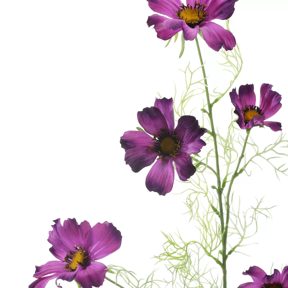 DecoWoerner Cosmos Artificiel Branche Décorative Lilas 90cm