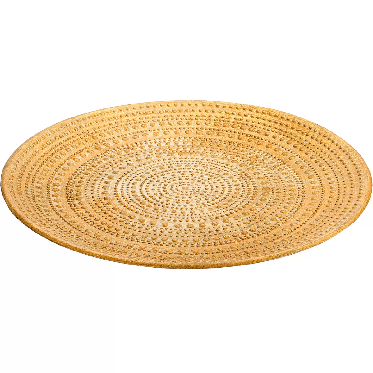 DecoWoerner Coupe Décorative En Bois Laqué Or Ø 49 Cm Avec Décorations