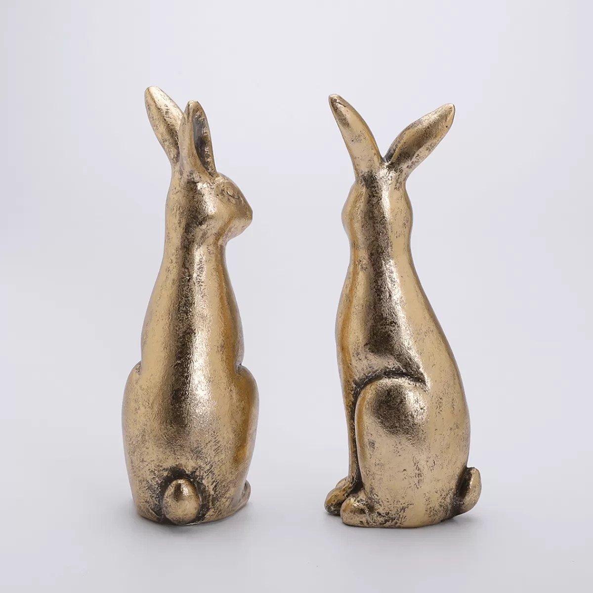 DecoWoerner Couple De Lapins De Pâques Dé En Céramique 2 Pièces