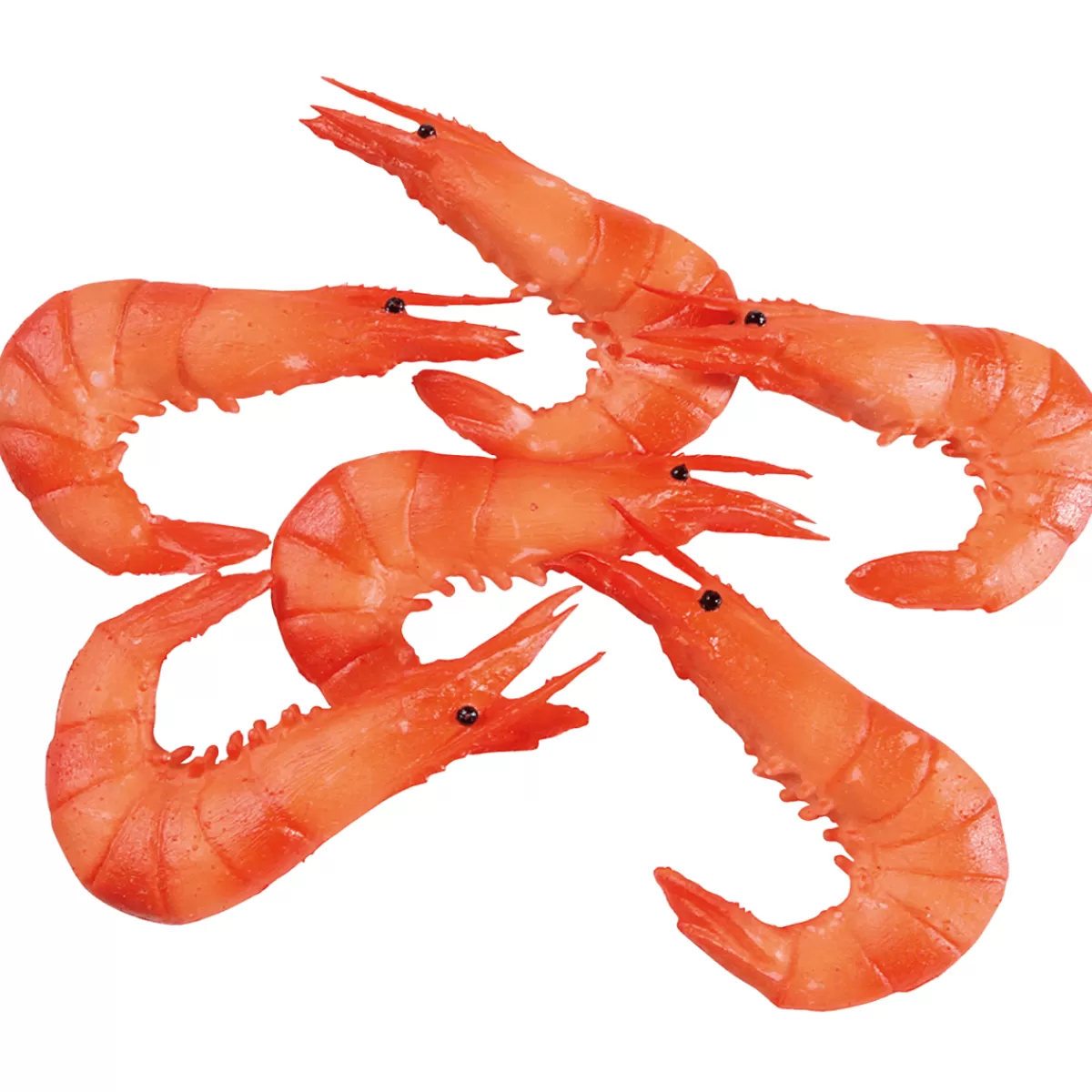 DecoWoerner Crevettes Factices, Paquet De 6 Pièces