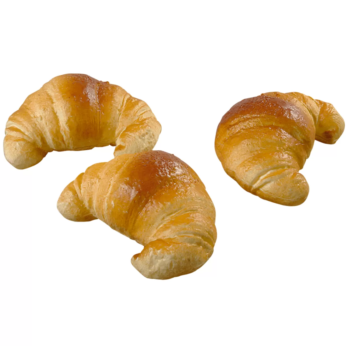 DecoWoerner Croissant Alimentaire Factice, 3 Pièces