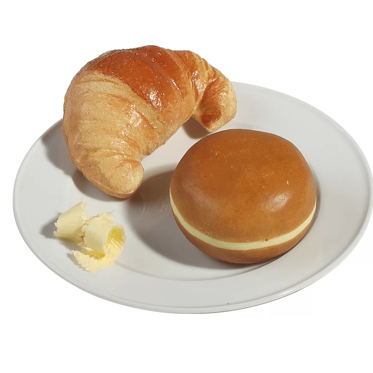 DecoWoerner Croissant Alimentaire Factice, 3 Pièces