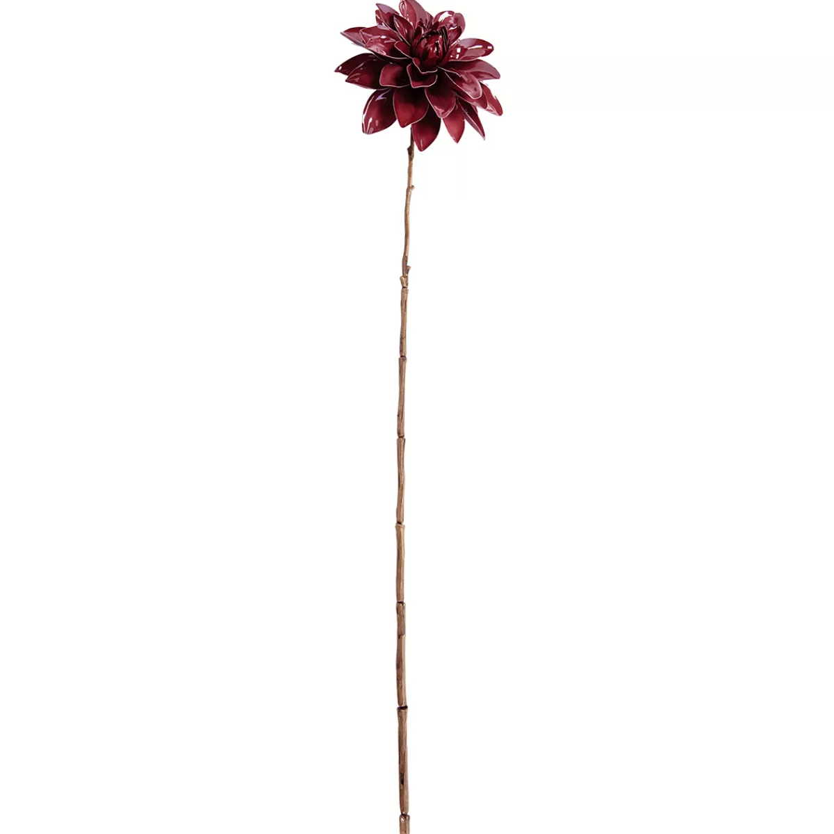 DecoWoerner Dahlia Artificiel 56 Cm Bourgogne