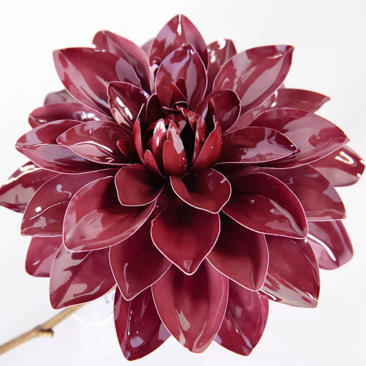 DecoWoerner Dahlia Artificiel 56 Cm Bourgogne