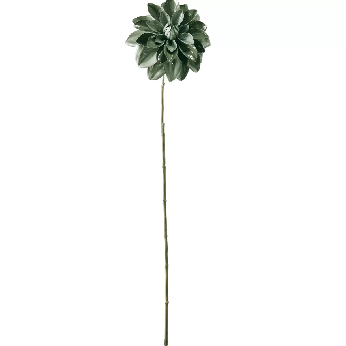 DecoWoerner Dahlia Artificiel 56 Cm Gris