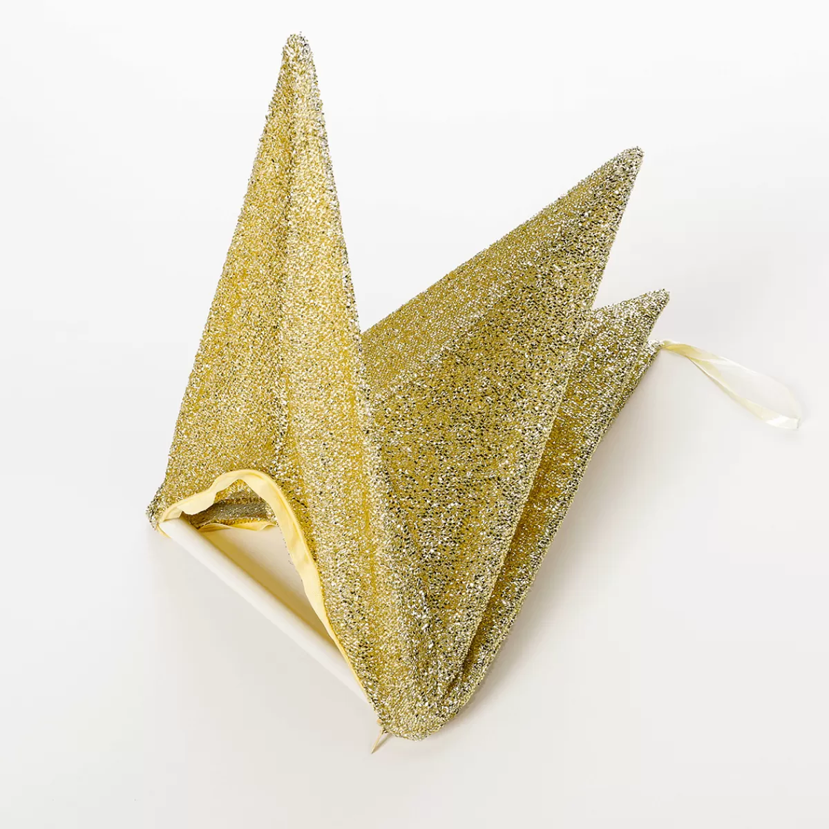 DecoWoerner Déco étoile Pliante Glitter Avec Fermeture éclair, 40 Cm