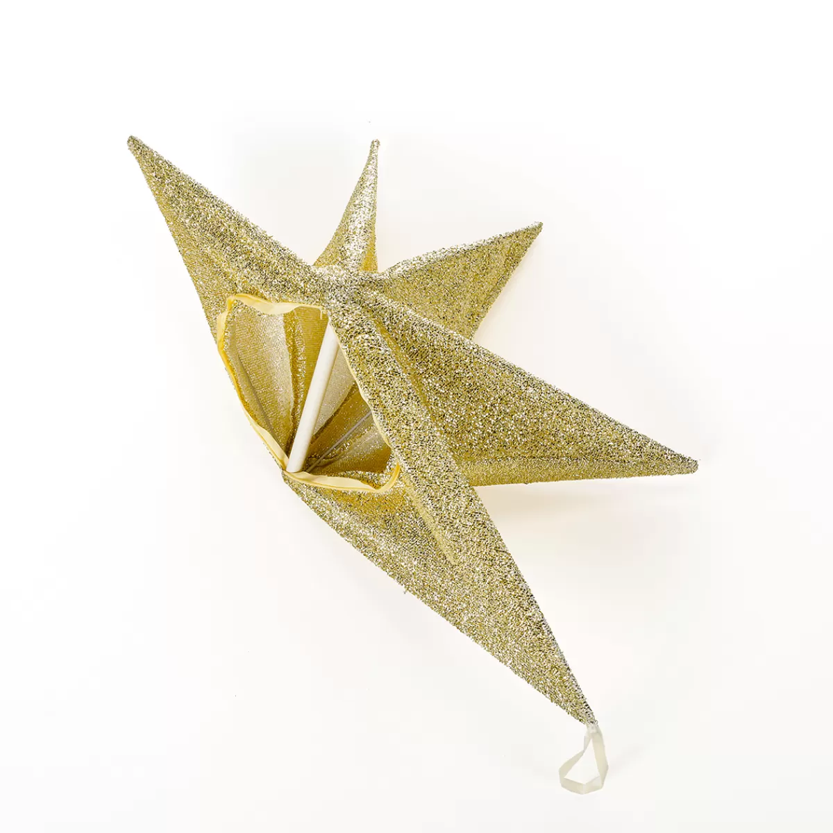 DecoWoerner Déco étoile Pliante Glitter Avec Fermeture éclair, 40 Cm