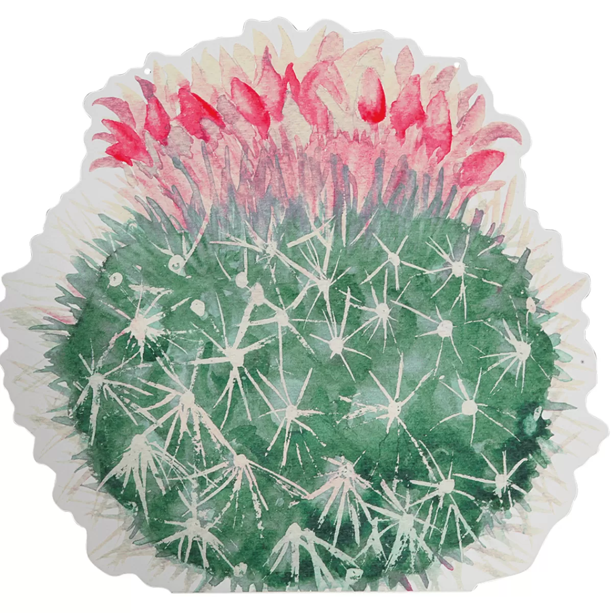 DecoWoerner Décor à Suspendre "Cactus Boule" Pink