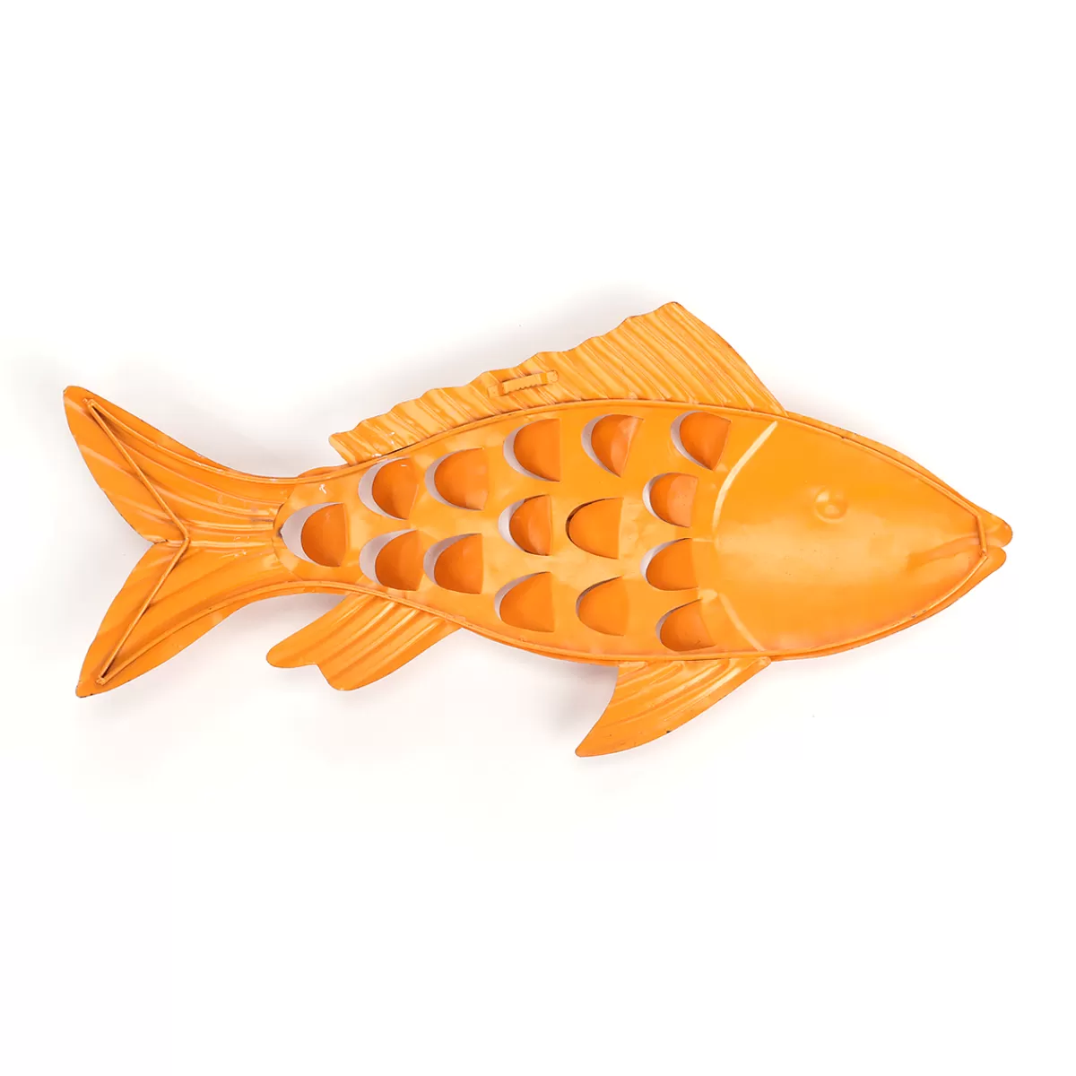 DecoWoerner Décoration Murale En Métal De Poisson Avec Des Points De Rouille 71 Cm