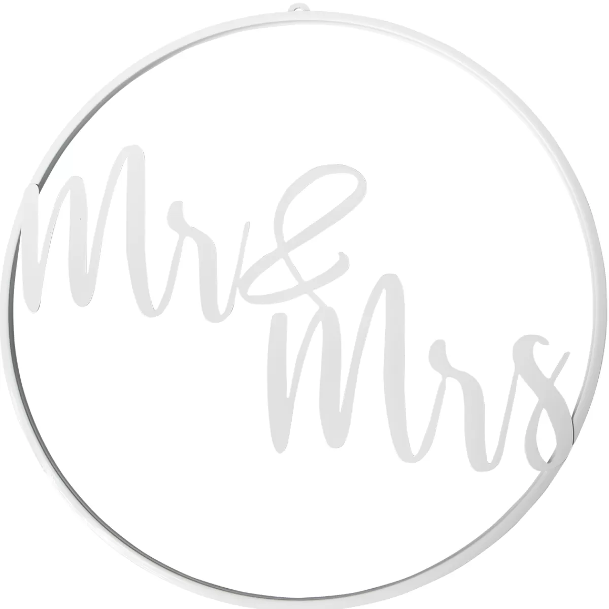 DecoWoerner Decoration Ring Mr&Mrs Ø 50 Cm