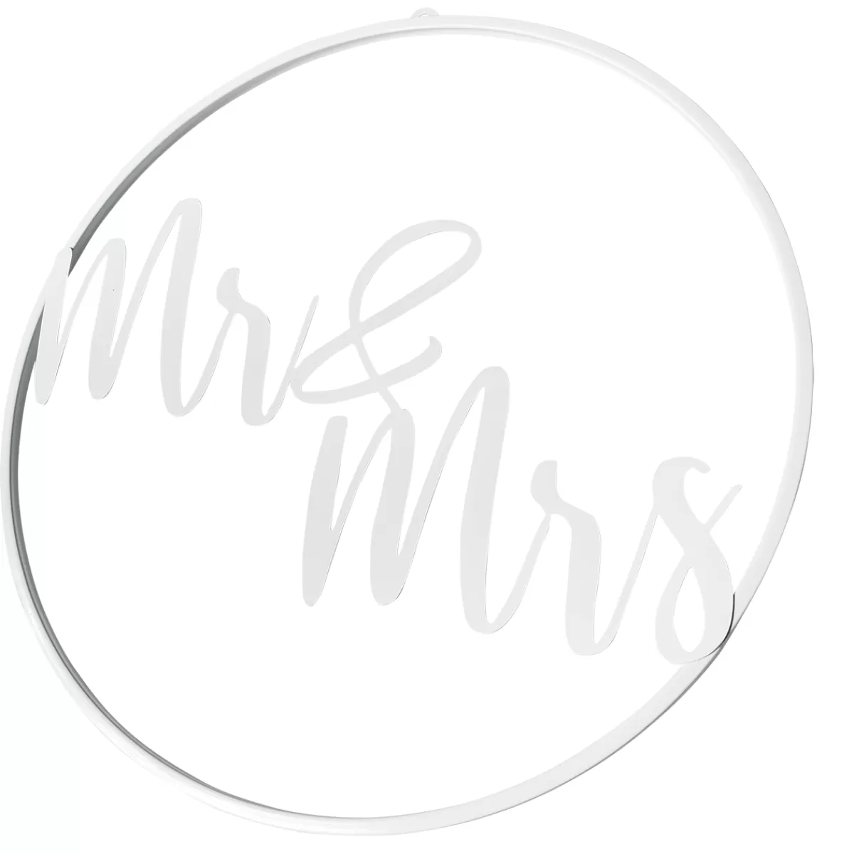 DecoWoerner Decoration Ring Mr&Mrs Ø 50 Cm