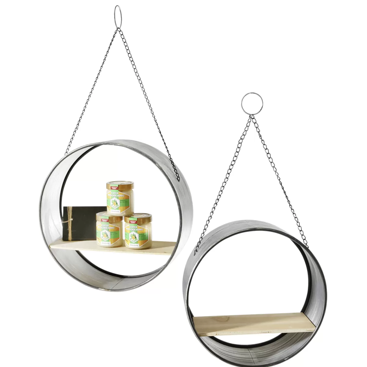 DecoWoerner Etagère Suspendue En Métal 35 Cm Ø