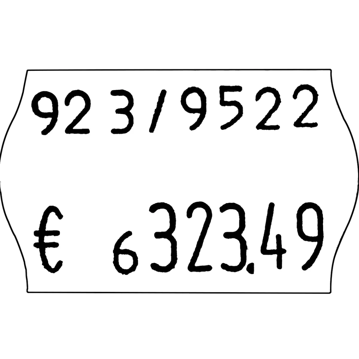 DecoWoerner Etiqueteuse 2 Lignes, 8/6 Caractères