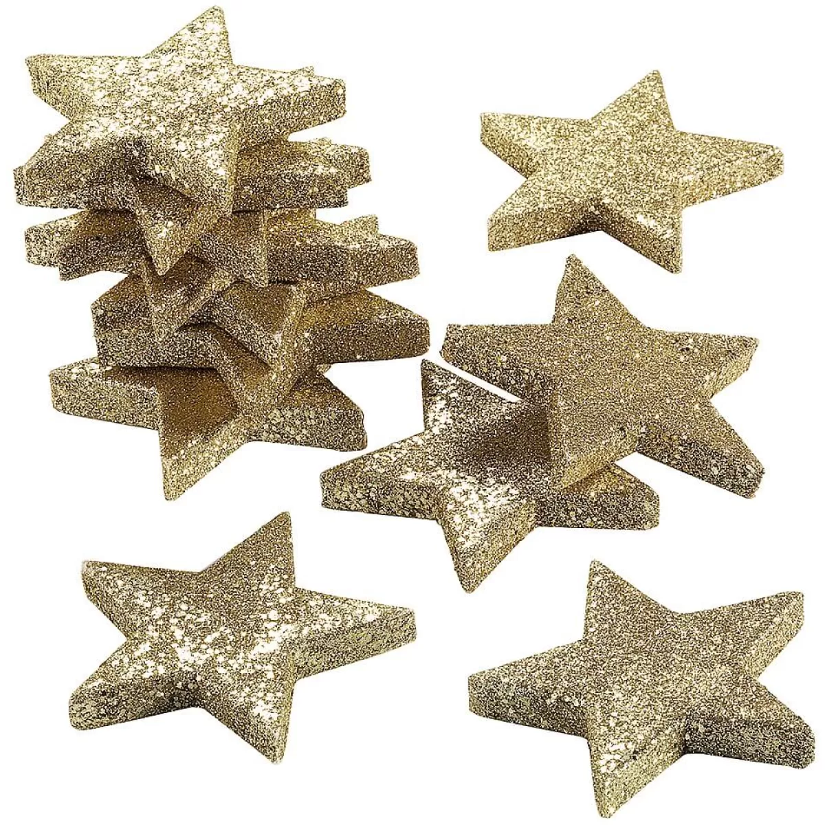 DecoWoerner Etoiles à Paillettes Dées, 12 Pces