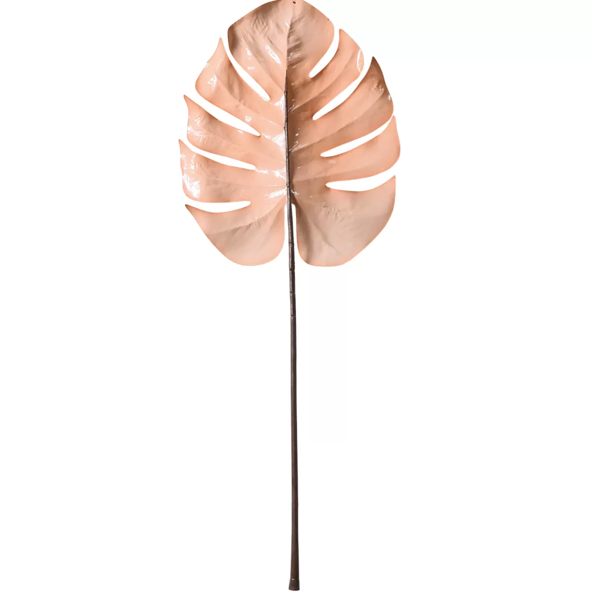 DecoWoerner Feuille De Monstera Artificielle 90 Cm Crème