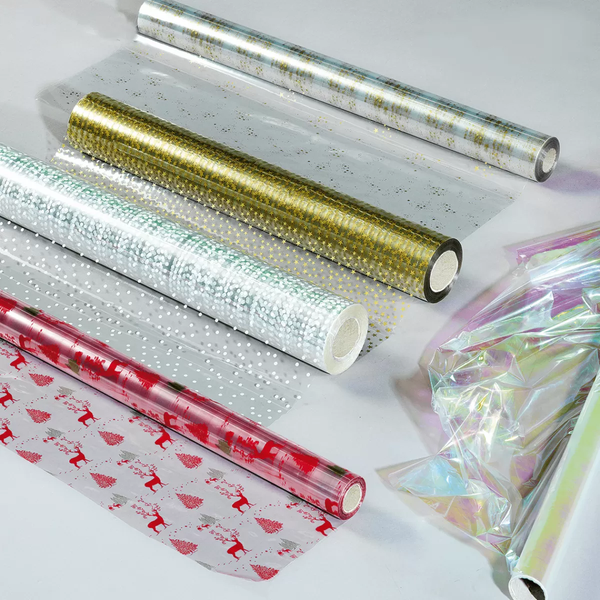 DecoWoerner Feuille Synth. Cadeau Motif De Noël 70 Cm, 100 M