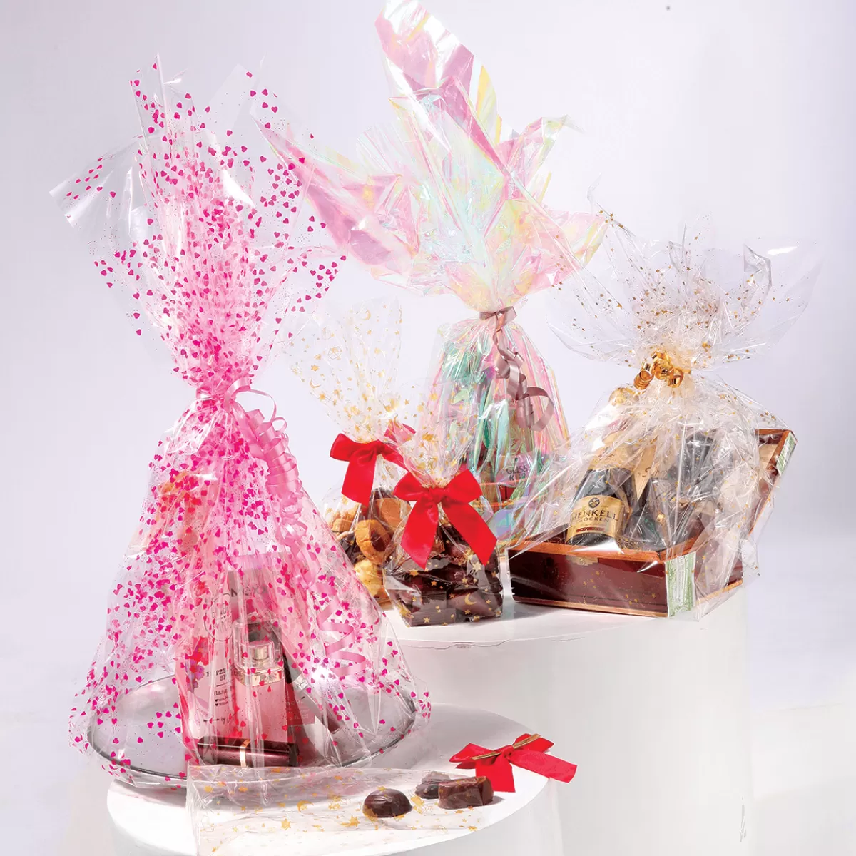 DecoWoerner Feuille Synth. Cadeau Motif De Noël 70 Cm, 100 M