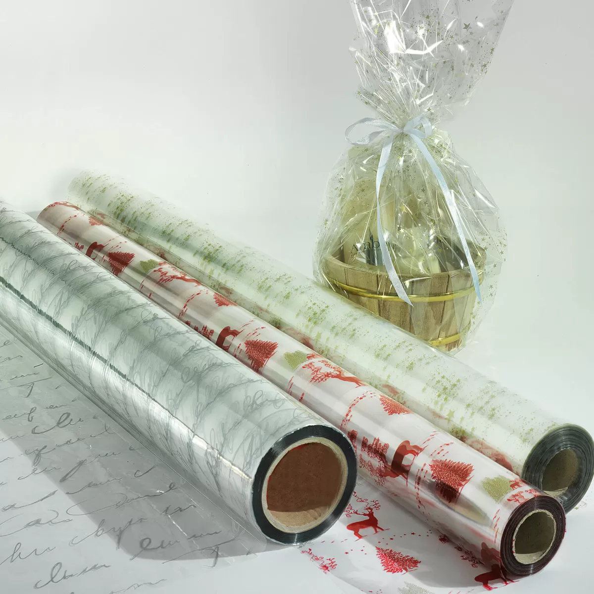 DecoWoerner Feuille Synth. Cadeau Motif De Noël 70 Cm, 100 M