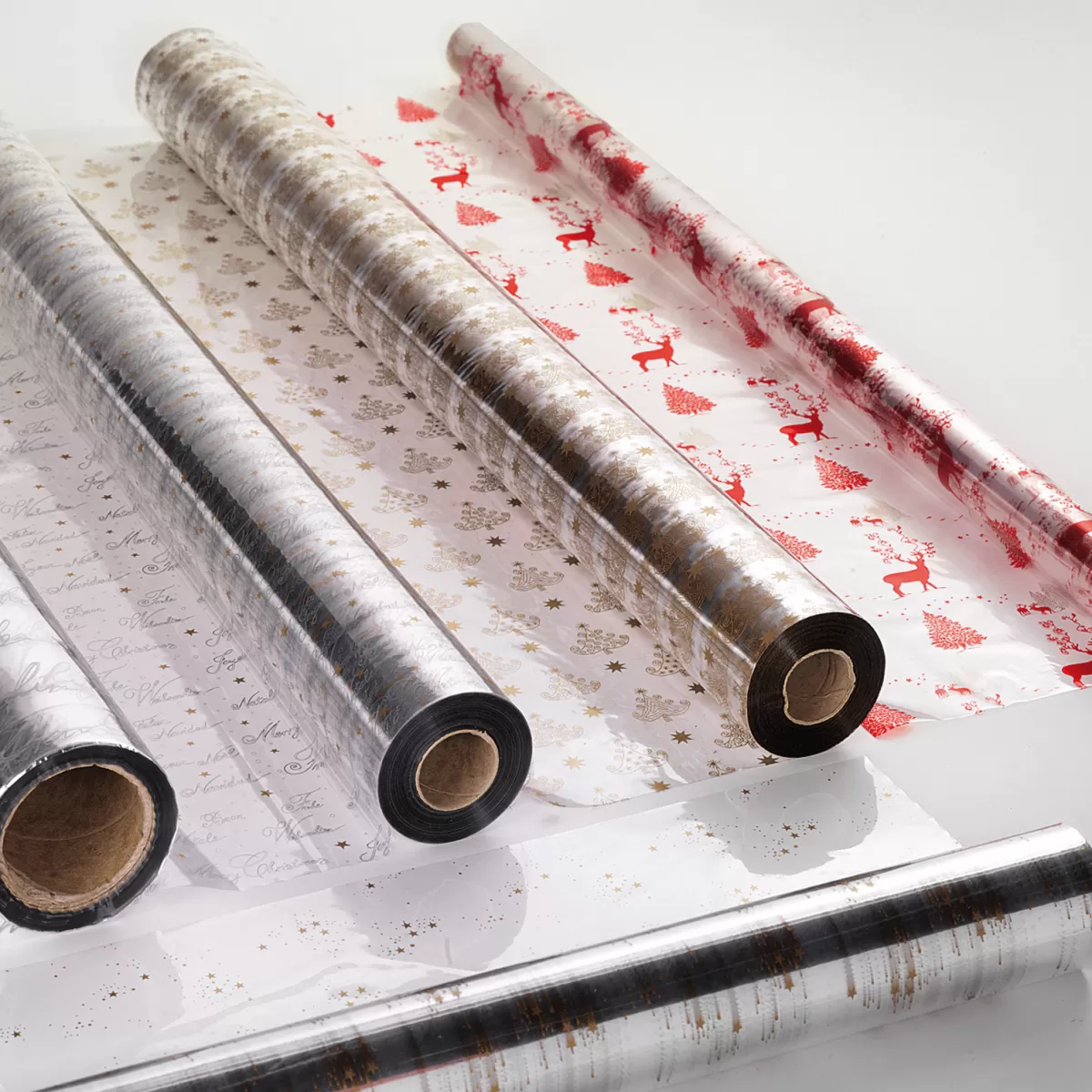 DecoWoerner Feuille Synth. Cadeau Motif De Noël 70 Cm, 100 M