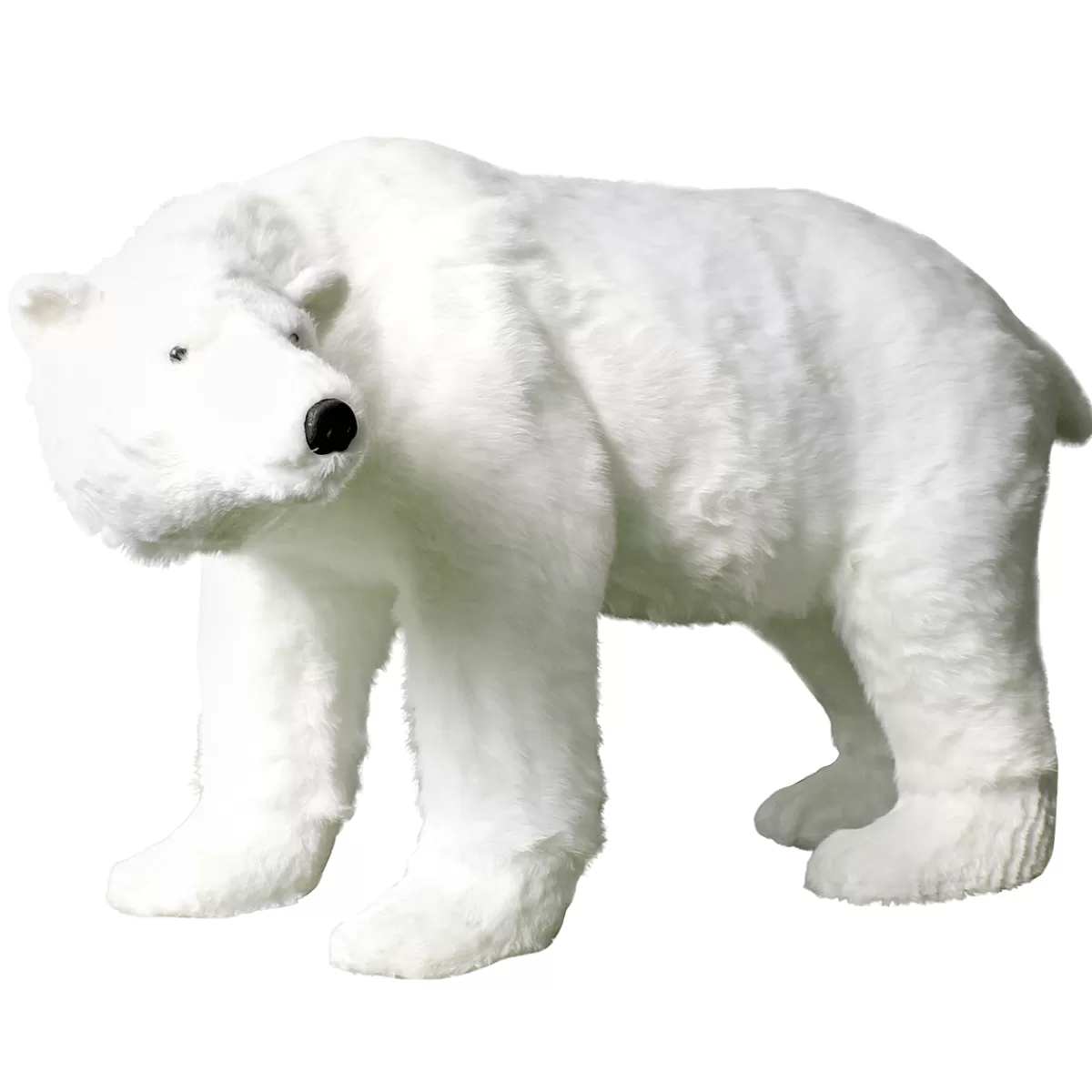 DecoWoerner Figure Animale Grandeur Nature D'un Ours Polaire, Haut. 90cm