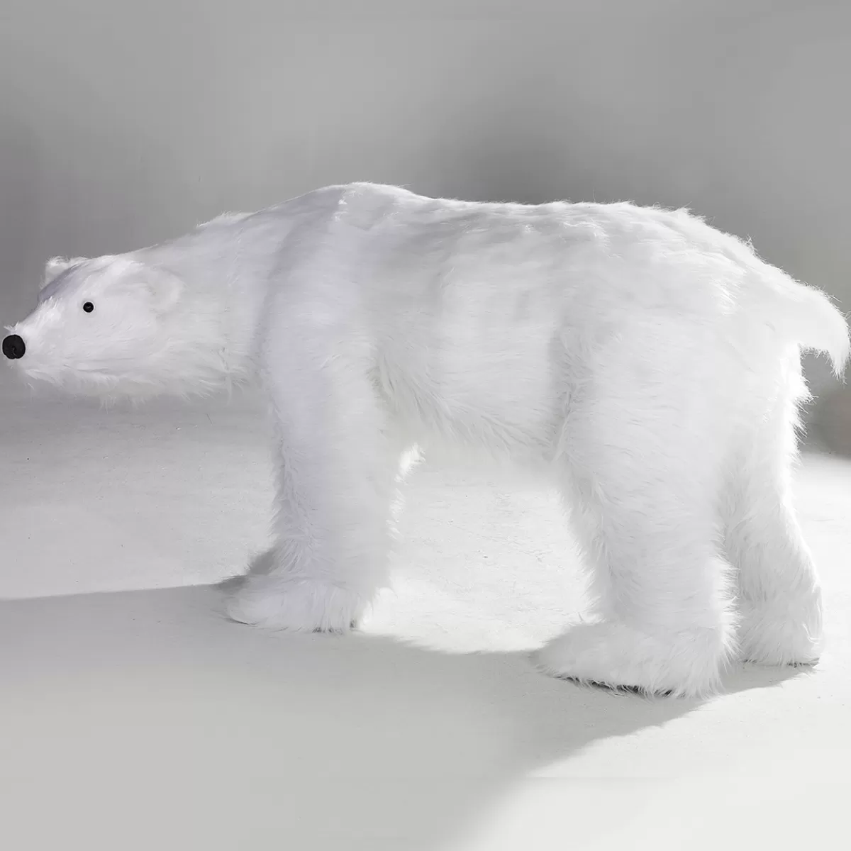 DecoWoerner Figure Animale Grandeur Nature D'un Ours Polaire, Haut. 90cm