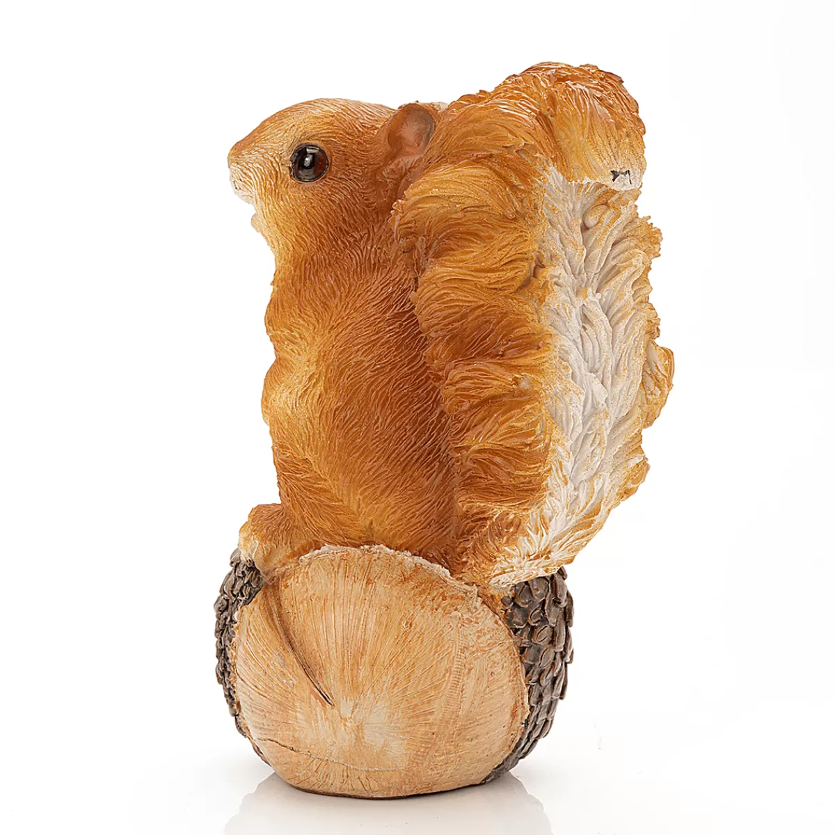 DecoWoerner Figurine Décorative écureuil Avec Gland 13 X 9 X 6 Cm (H X L X P)