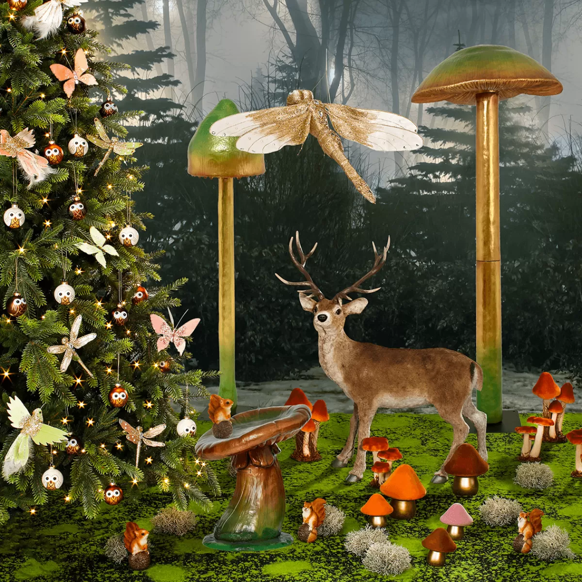 DecoWoerner Figurine Décorative écureuil Avec Gland 13 X 9 X 6 Cm (H X L X P)