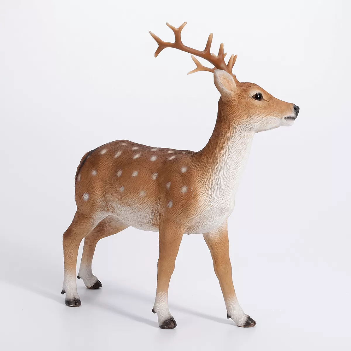 DecoWoerner Figurine Décorative De Cerf En Polyrésine 23 X 20 X 6 Cm (H X L X P)