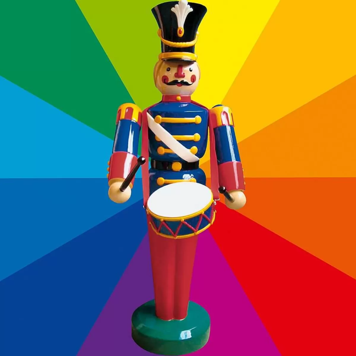 DecoWoerner Figurine De Soldat Avec Tambour 185 Cm