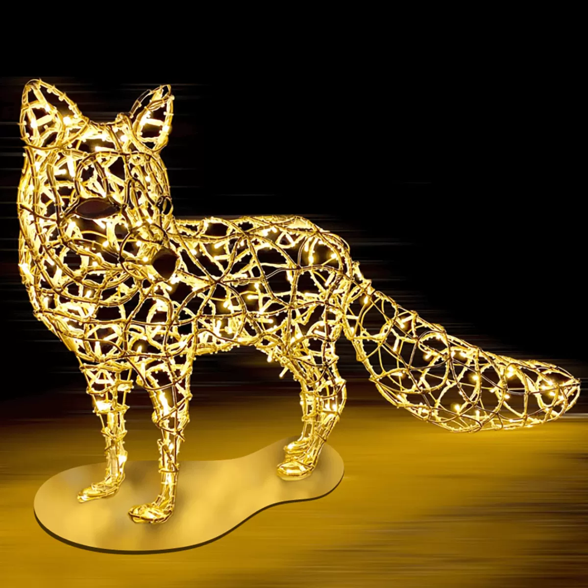 DecoWoerner Figurine Lumineuse LED XXL Renard Pour L'extérieur