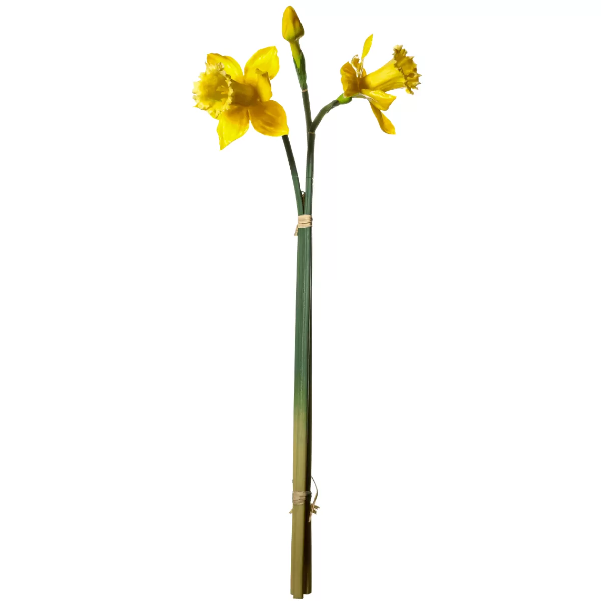 DecoWoerner Fleurs Artificielles, Bouquet De Narcisses 3 Pièces, 52 Cm