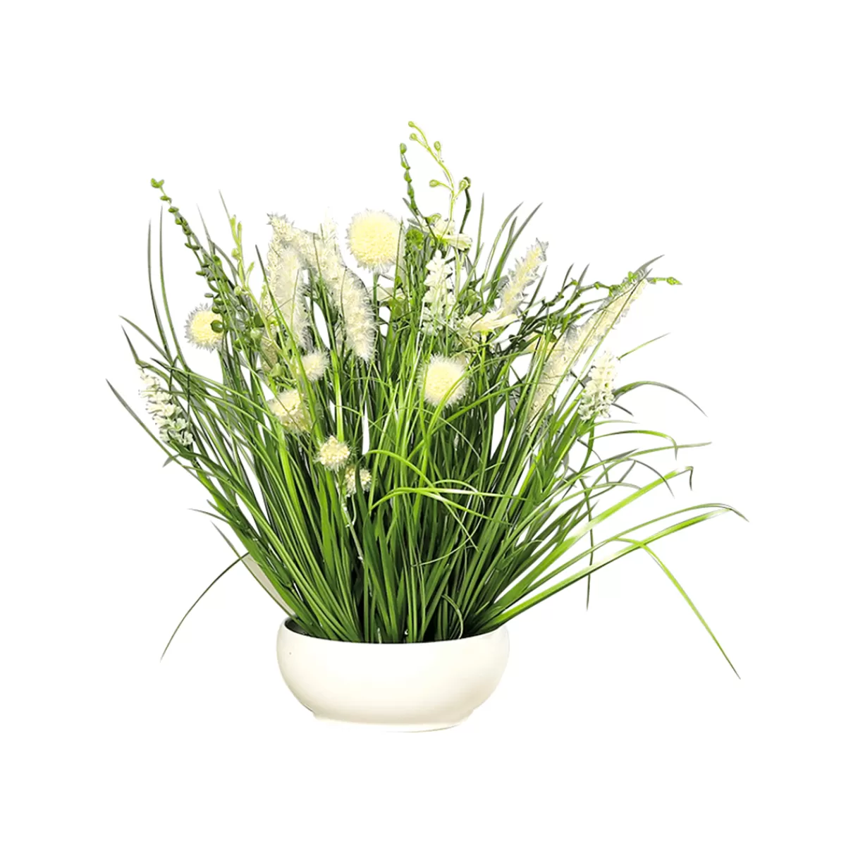 DecoWoerner Fleurs Artificielles De Prairie En Coupe 40 Cm