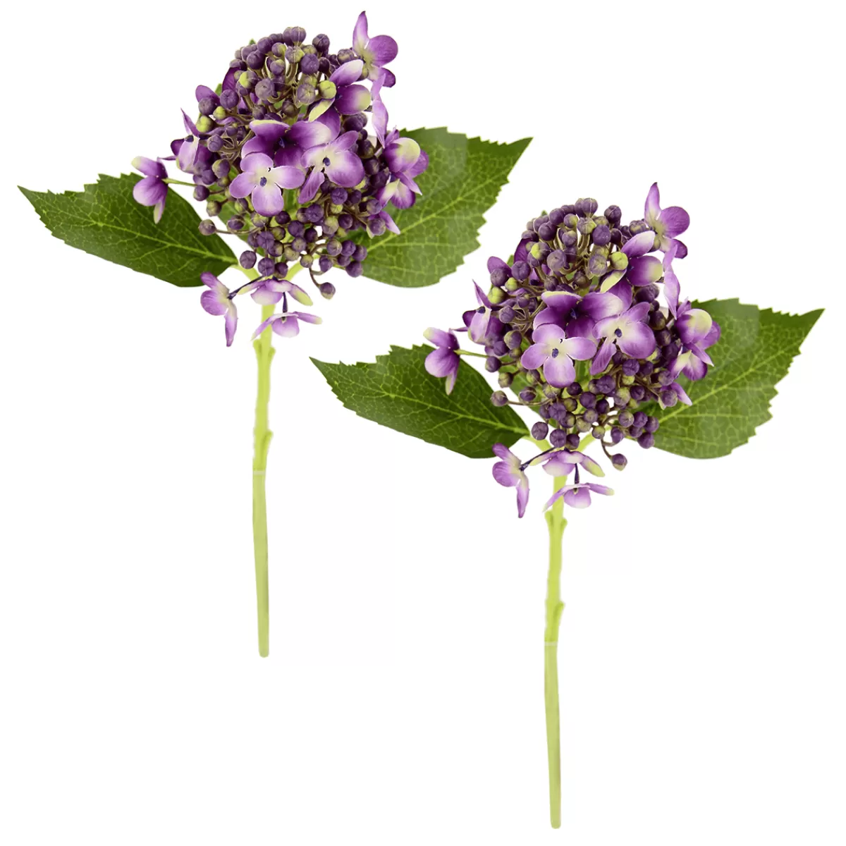 DecoWoerner Fleurs Artificielles D'hortensia , 39 Cm, 2 Pièces