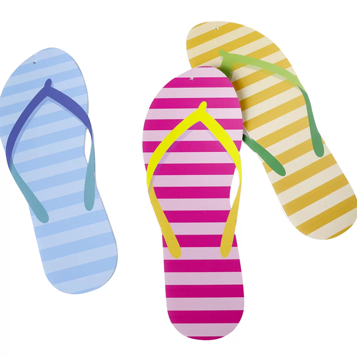 DecoWoerner Flipflops Déco 40 Cm 3 Pièces