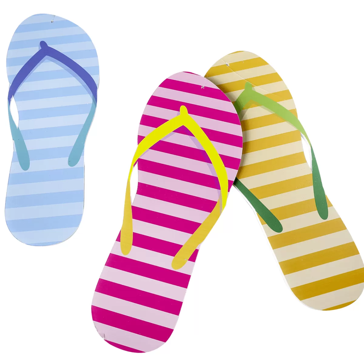 DecoWoerner Flipflops Déco 40 Cm 3 Pièces