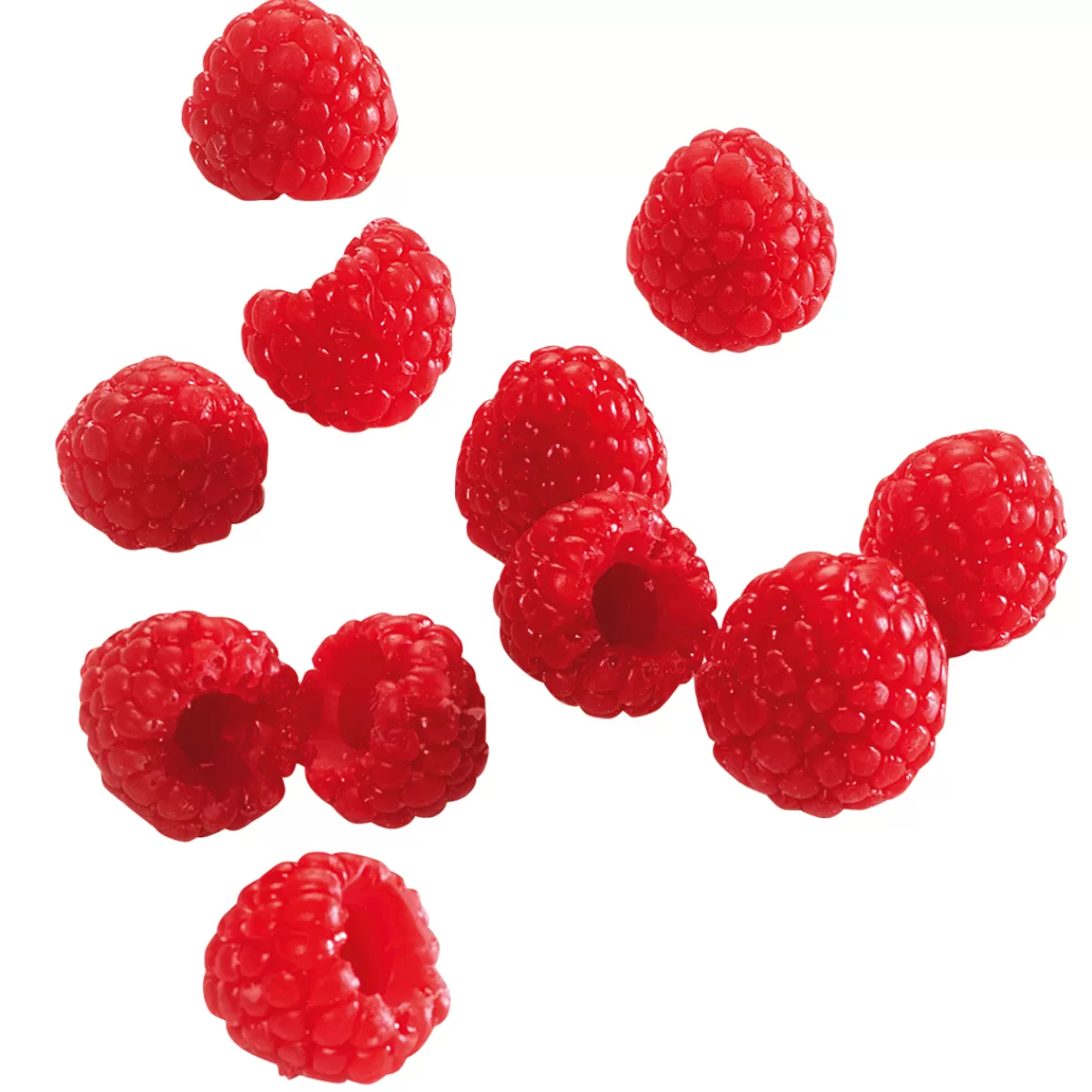 DecoWoerner Framboises Aliment Factice, 12 Pièces