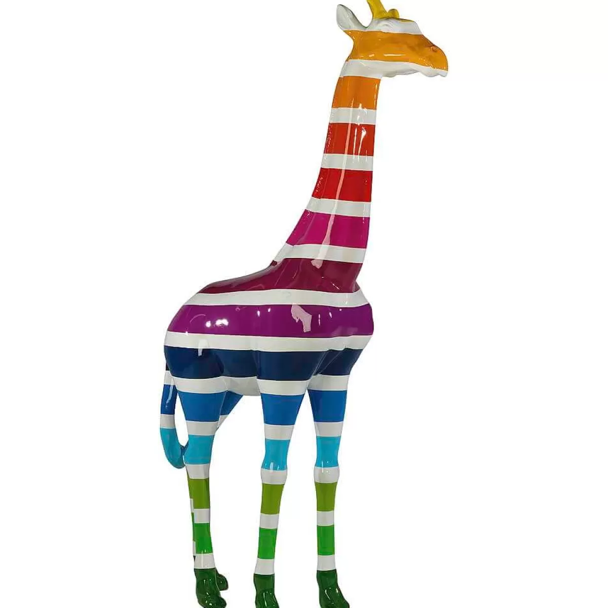 DecoWoerner Girafe Déco Haut. 190 Cm, Multicol.